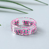 Transparent Resin Finger Rings for Women WG107A9-01-1