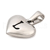 304 Stainless Steel Pendants STAS-P278-01L-P-1-2