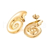 Ion Plating(IP) 304 Stainless Steel Stud Earrings for Women EJEW-P279-50G-2