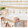 Curtain Plastic Beaded Fringe Trim OCOR-WH0090-69D-4