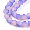 Crackle Glass Beads Strands GLAA-N009-10mm-08-3