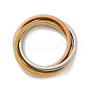 201 Stainless Steel Trinity Interlocking Ring Finger Rings FS-WG6776A-02-1