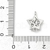 Brass Clear Cubic Zirconia Connector Charms KK-Z094-03P-02-3
