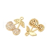 Brass Micro Pave Cubic Zirconia Pendants KK-F895-18A-G-2
