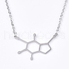 Non-Tarnish 201 Stainless Steel Pendant Necklaces NJEW-T009-JN103-1-40-1