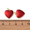 Brass Enamel Pendants KK-S525-11G-B-3