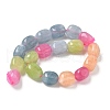 Dyed Natural Malaysia Jade Beads Strands G-P528-I12-01-4