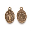 Tibetan Style Alloy Pendants TIBEP-3147-AB-LF-2