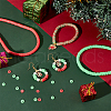 SUNNYCLUE 2 Strands 2 Colors Flat Round Handmade Polymer Clay Beads CLAY-SC0001-53-4