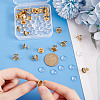 Unicraftale DIY Half Round 304 Stainless Steel & Glass Stud Earring Jewelry Kits DIY-UN0006-08-3