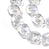 Electroplate Glass Beads Strands EGLA-N012-07A-3