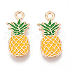 Fruit Alloy Enamel Pendants ENAM-T022-32B-1