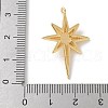 Brass Glass Pendants KK-P292-08G-3