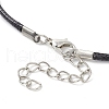 Valentine's Day Glass Seed Beads Beaded Heart Pendant Necklaces NJEW-MZ00079-02-5