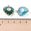 Brass with Glass Pendant KK-Z046-05G-3