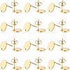 Unicraftale PVD Vacuum Plating 304 Stainless Steel Stud Earring Findings STAS-UN0015-72-1