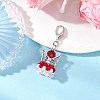 Angel Glass Pendant Decorations HJEW-MZ00215-02-2