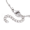 Tarnish Resistant 304 Stainless Steel Satellite Chain Bracelet Makings BJEW-JB10587-01-4