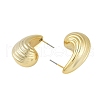 Teardrop CCB Plastic Stud Earrings for Women EJEW-Q382-03G-2