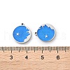 304 Stainless Steel Enamel Charms STAS-M102-22P-05-3