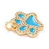Real 18K Gold Plated Brass Micro Pave Cubic Zirconia Charms ZIRC-L100-085G-04-4