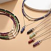 3Pcs 3 Style Natural Gemstone & Pearl & Synthetic Hematite Beaded Necklaces Set NJEW-JN04028-2