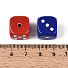 Baking Painted Opaque Acrylic Beads SACR-T017-41-3