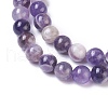 Natural Chevron Amethyst Beads Strands X1-G-I222-8mm-01-3