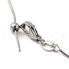 304 Stainless Steel Add a Bead Adjustable Snake Chains Bracelets for Women BJEW-M307-01E-P-3