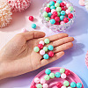 Opaque Acrylic Beads OACR-TAC0014-06F-15