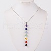 Natural Gemstone Pendant Necklaces X-NJEW-JN00938-1