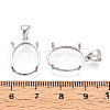 925 Sterling Silver Pendant Claw Cabochon Settings STER-N016-44B-P-3