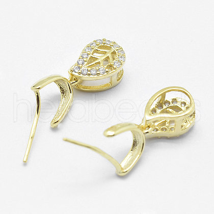 925 Sterling Silver Pendant Bails STER-E050-50G-1