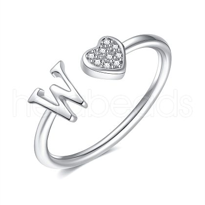 Adjustable Brass Rhinestone Cuff Rings for Women FS-WGEAD33-23-1