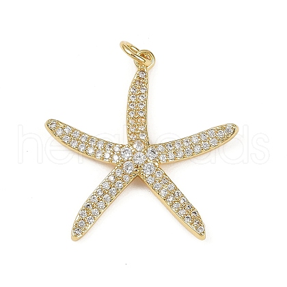 Brass Micro Pave Cubic Zirconia Pendants KK-R230-02G-1