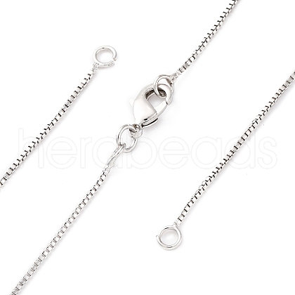 0.9MM Brass Box Chain Necklaces Making NJEW-D302-74P-1