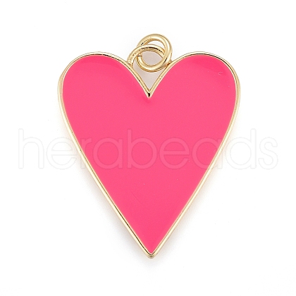 Brass Enamel Pendants X-KK-M205-13G-02-1