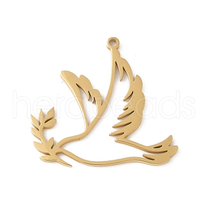 304 Stainless Steel Pendants STAS-G355-12G-1