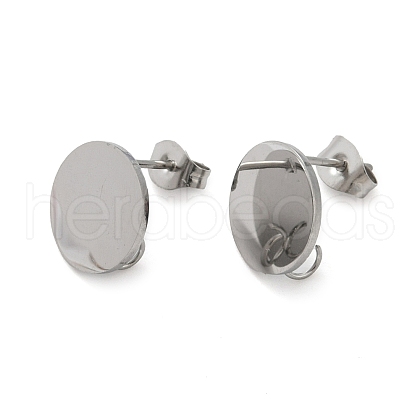 304 Stainless Steel Stud Earring Findings STAS-P308-11P-A-1