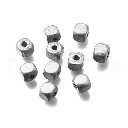 Spray Painted Wooden Beads WOOD-P021-01A-01-1