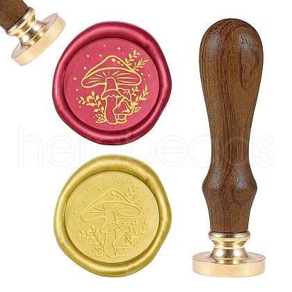 DIY Wood Wax Seal Stamp AJEW-WH0131-134-1
