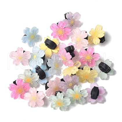 AHADEMAKER 24Pcs 6 Colors Resin Shoelace Charms AJEW-GA0005-15-1