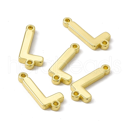 Rack Plating Brass Connector Charms KK-C007-38G-L-1