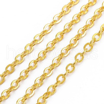Brass Cable Chains CHC-T008-06B-G-8MM-01-1