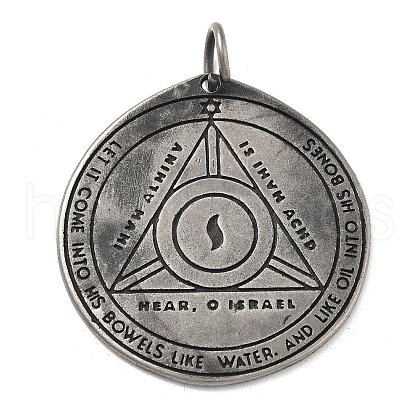 304 Stainless Steel Pendants STAS-V008-22AS-03-1