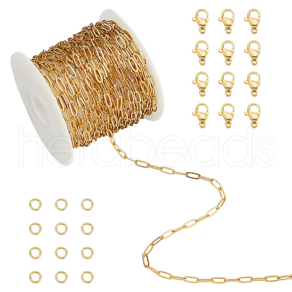 Unicraftale 316L Surgical Stainless Steel Chains DIY-UN0006-35A-1