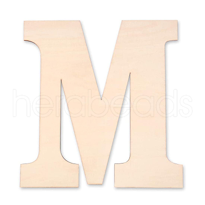 Letter Unfinished Wood Blank Cutouts DIY-ZX040-01M-1