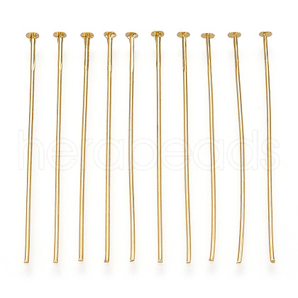 Brass Flat Head Pins KK-G331-11-0.7x40-1