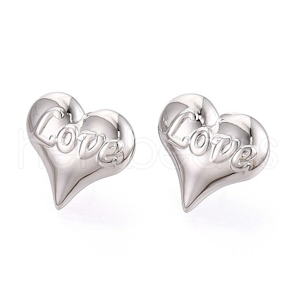 304 Stainless Steel Stud Earrings EJEW-T047-07P-1