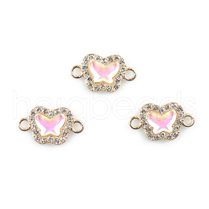 Alloy Crystal Rhinestone Connector Charms FIND-TAC0009-02D-1